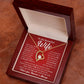 Romantic Necklace Gift for Wife from Husband with Message Card