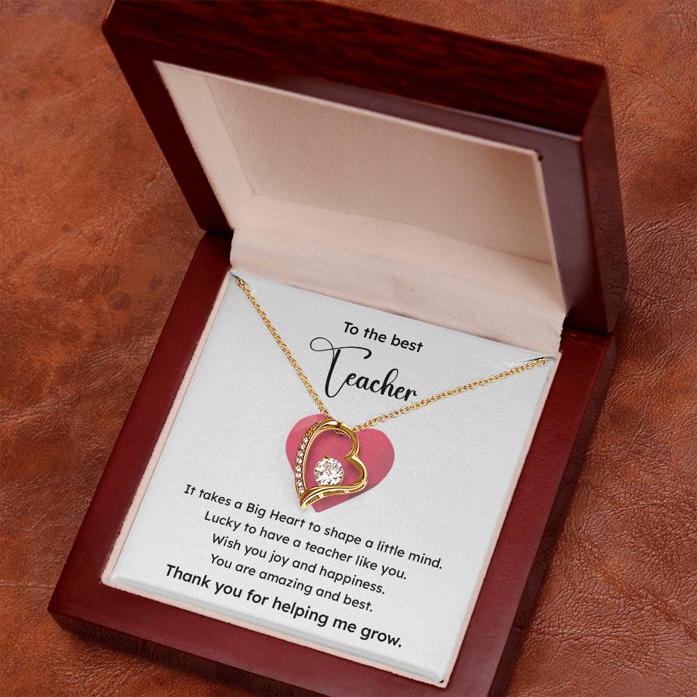 To The Best Teacher Best Teacher Gift Teacher Appreciation Necklace Lucky To Have You Necklace Unique Gift For A Great Teacher Emotional Connection Necklace Supportive Gift For Teachers You Are The Best Necklace