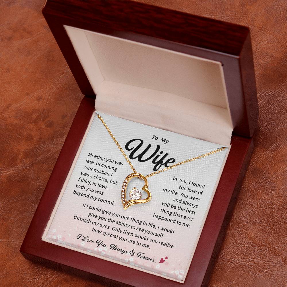 To My Wife Sentimental Jewelry For Wife Meaningful Necklace Gift