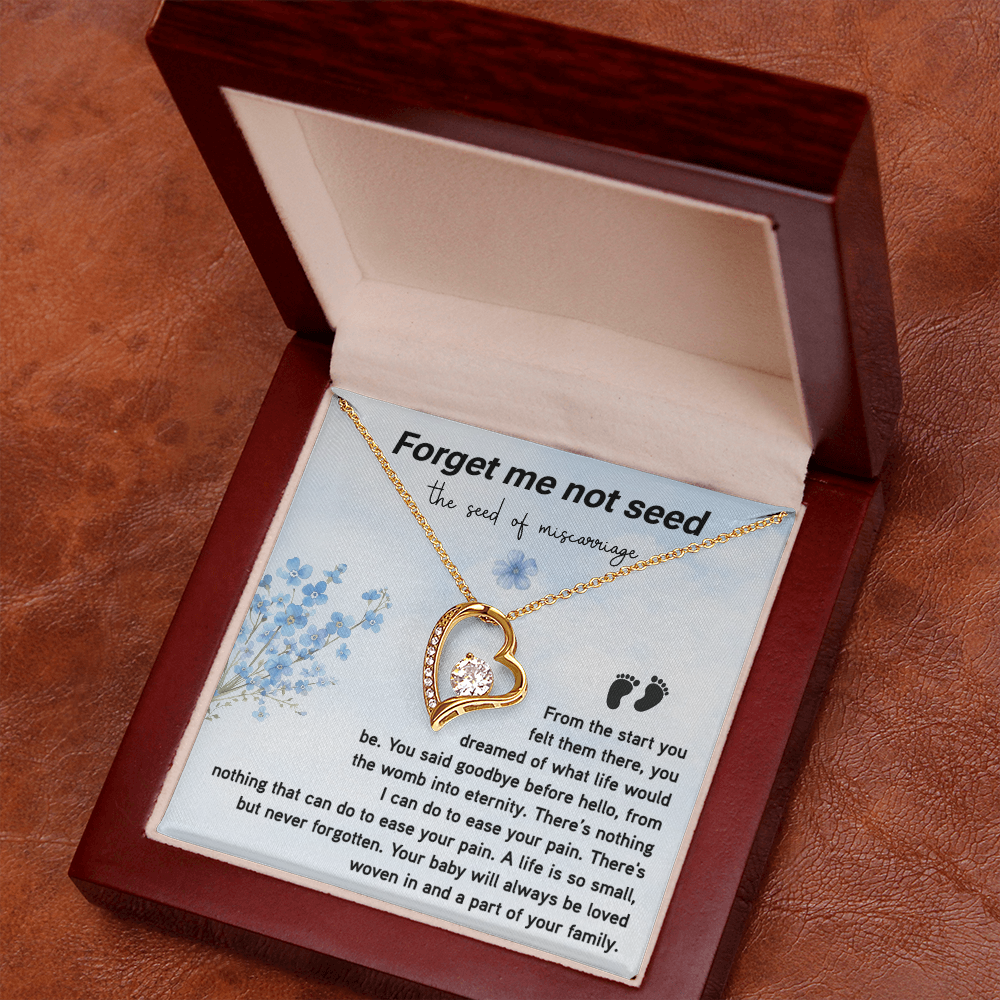 Forget Me Not Seed the seed of miscarriage Necklace