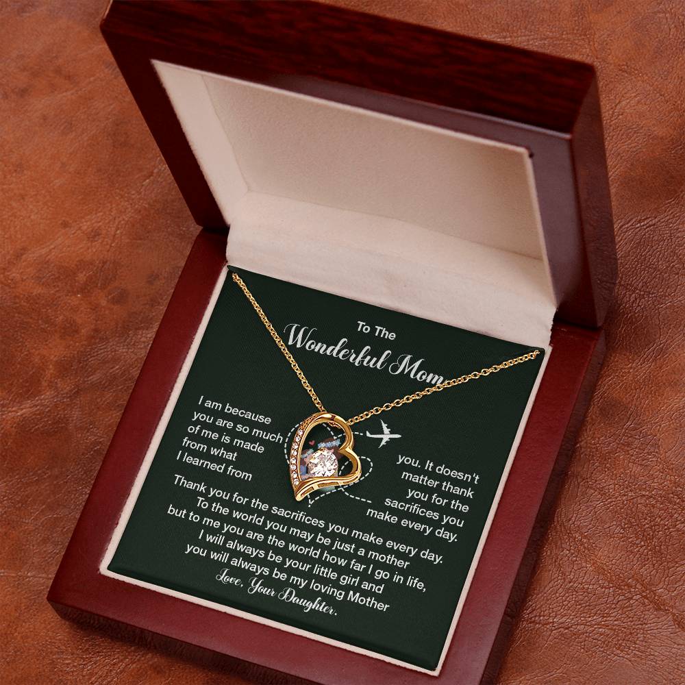 To The Wonderful Mom, Elegant Jewelry For A Mother’s Day Gift Thoughtful Necklace Sweet Gift For A Special Woman Loving Pendant Elegant Pendant For A Mother’s Bond Heartfelt Necklace For Family Bond Beautiful Necklace For A Special Connection