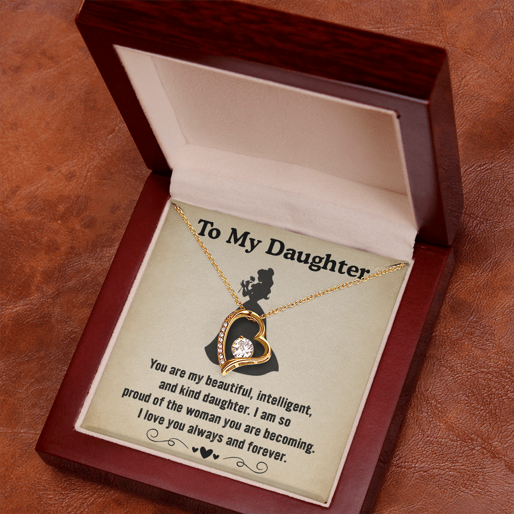 To My Daughter Necklace Proud of the Woman You Are