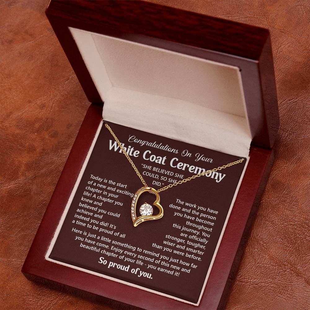 Congratulations On Your White Coat Ceremony You Can Conquer Necklace You Are Amazing Necklace Personal Development Jewelry Motivational Jewelry Gift From Dad Meaningful Gift For Graduates New Chapter Necklace Congratulations Necklace