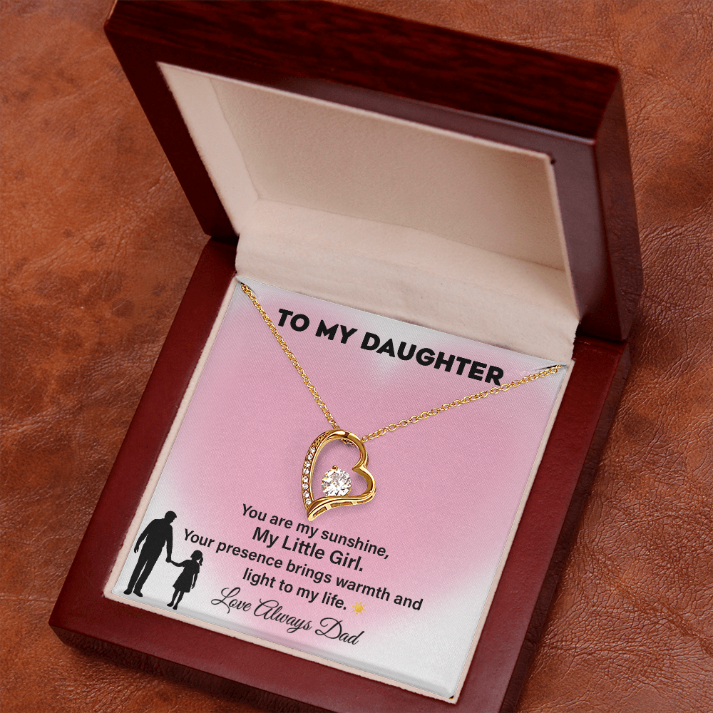 To My Daughter Necklace Sunshine Gift from Dad