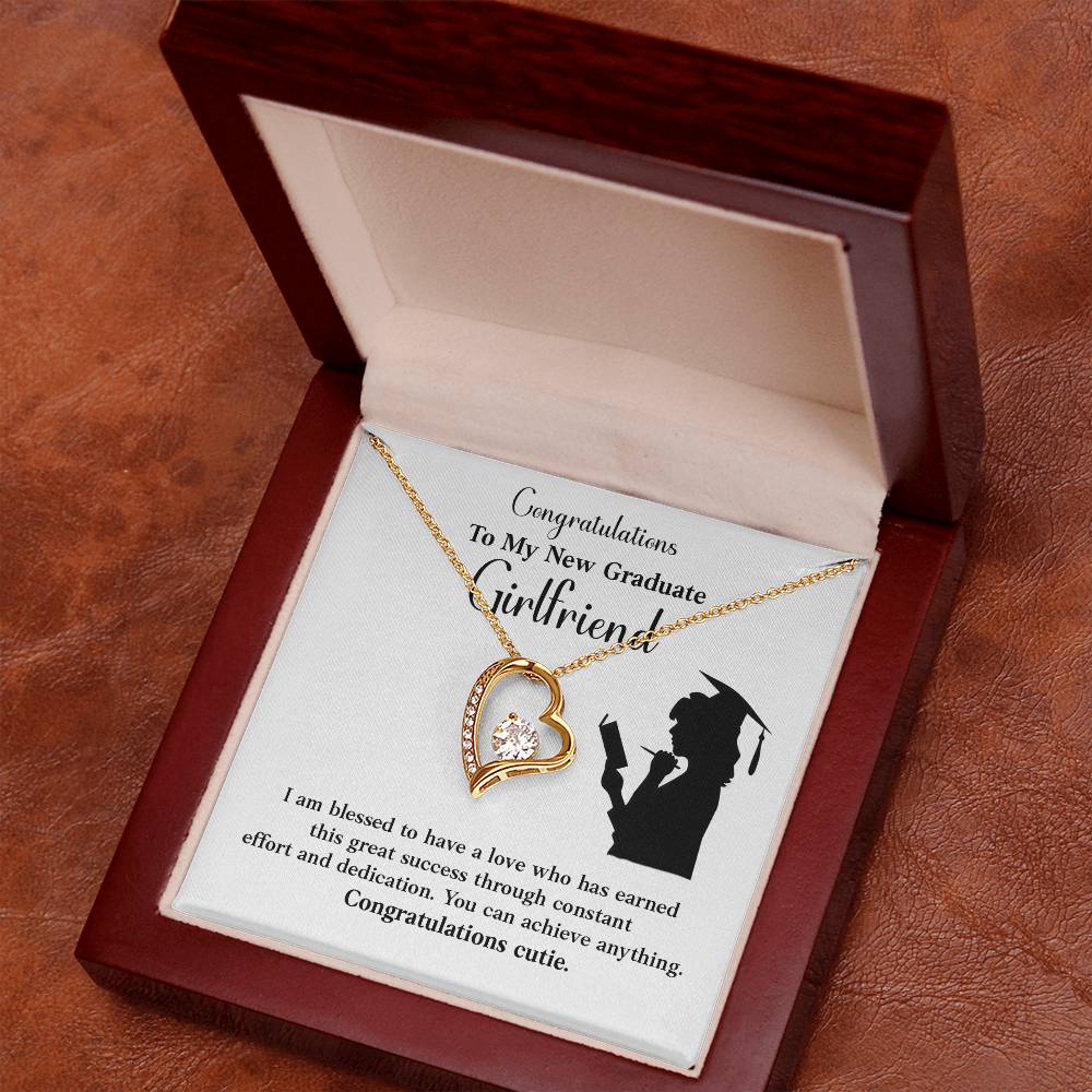 Congratulations To My New Graduate Girlfriend Necklace Necklace For Next Chapter Necklace For Girlfriend’s Potential Proud Partner Graduation Gift Sentimental Gift For New Graduate Gift For Girlfriend’s Graduation Graduate Girlfriend Necklace Gift