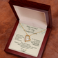 Daughter Birthday Necklace Gift from Dad Message Box