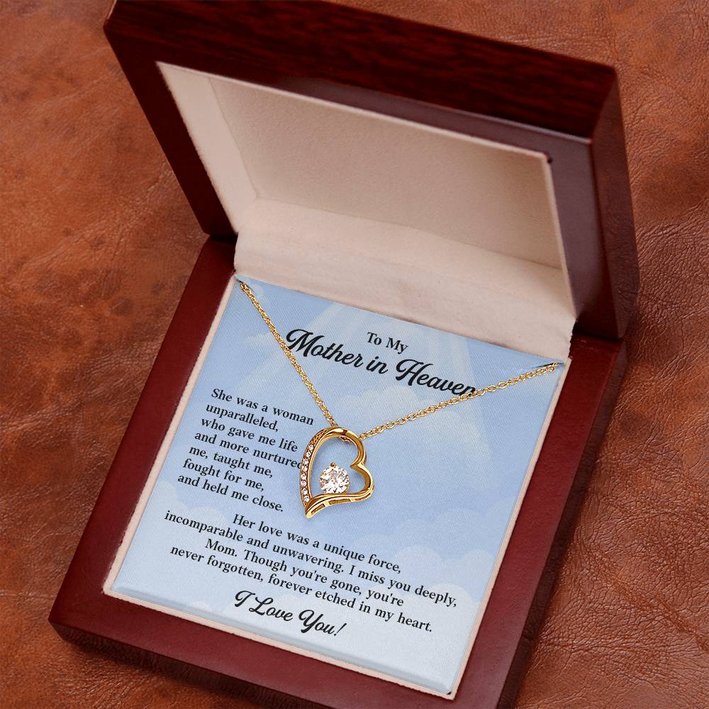 Memorial Necklace Gift for Mother in Heaven