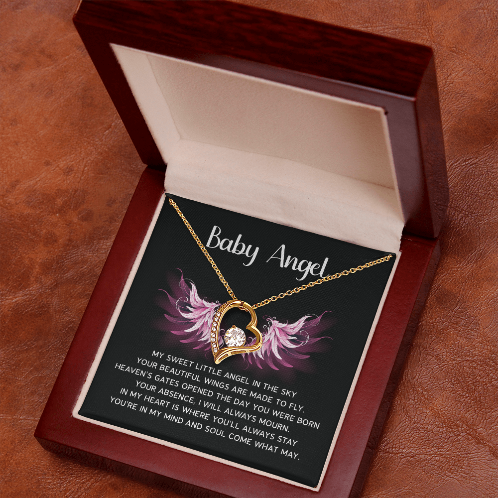 Baby Angel Miscarriage Memorial Necklace For Wife