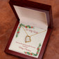 Christmas Heart Necklace Gift for Wife Message Card Included