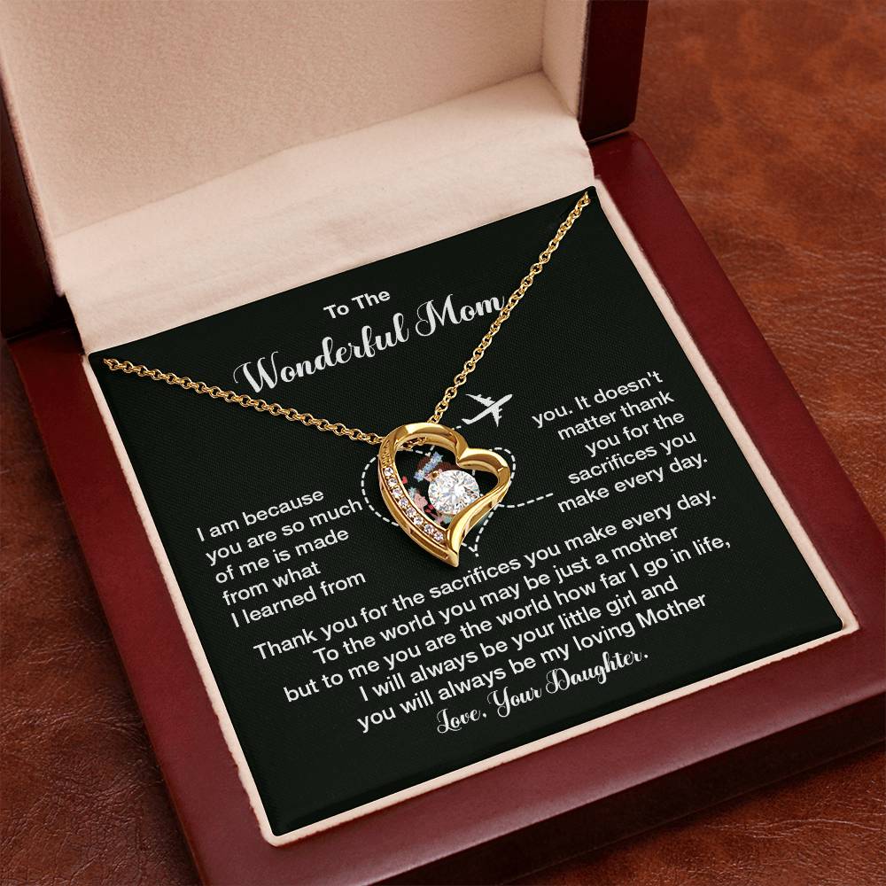 To The Wonderful Mom, Elegant Jewelry For A Mother’s Day Gift Thoughtful Necklace Sweet Gift For A Special Woman Loving Pendant Elegant Pendant For A Mother’s Bond Heartfelt Necklace For Family Bond Beautiful Necklace For A Special Connection