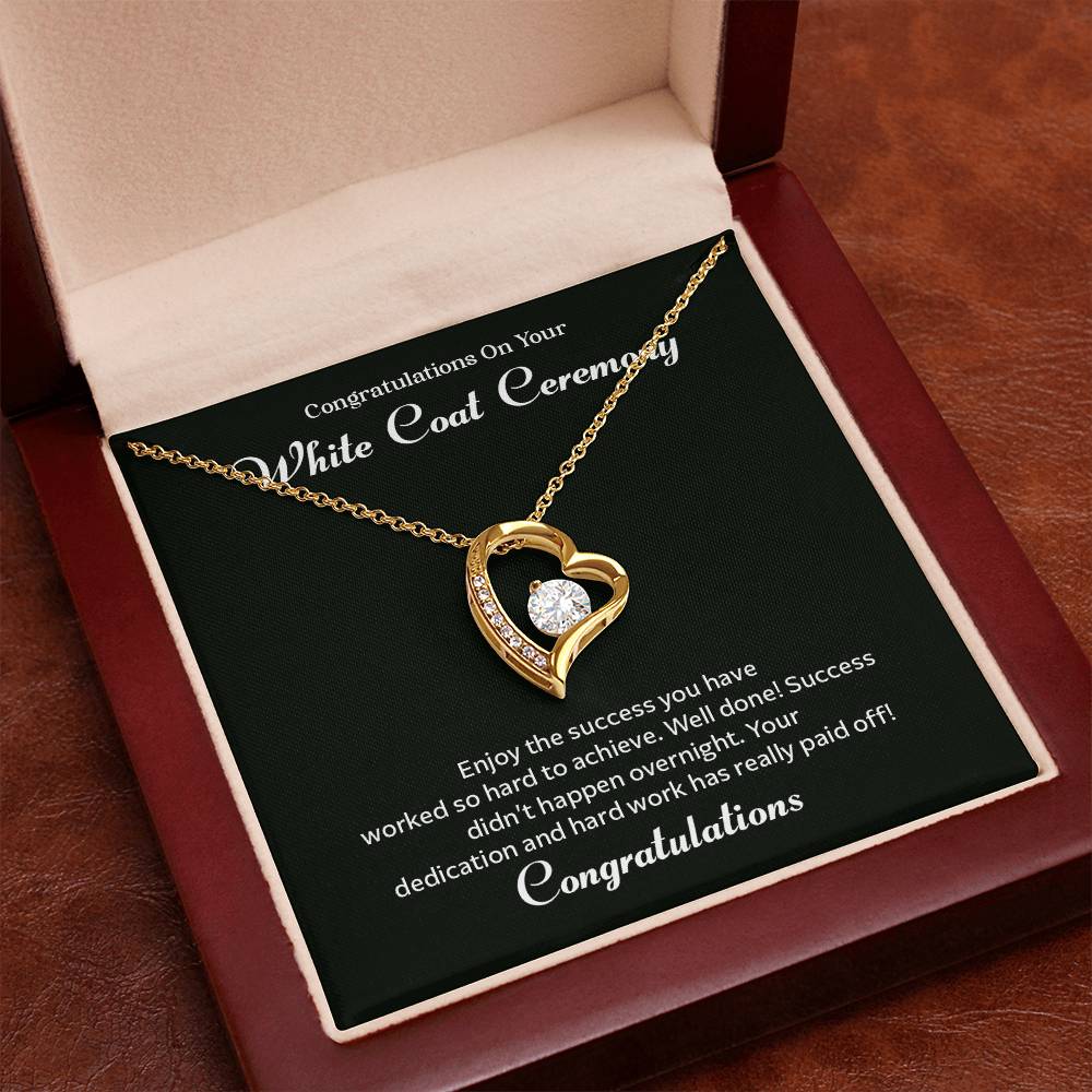 Congratulations On Your White Coat Ceremony Congratulations Necklace Inspirational Jewelry Gift Meaningful Gift For Graduates Proud Of Your Journey Necklace Celebrate Your Success Necklace Emotional Connection Necklace Jewelry For Inspiring Confidence