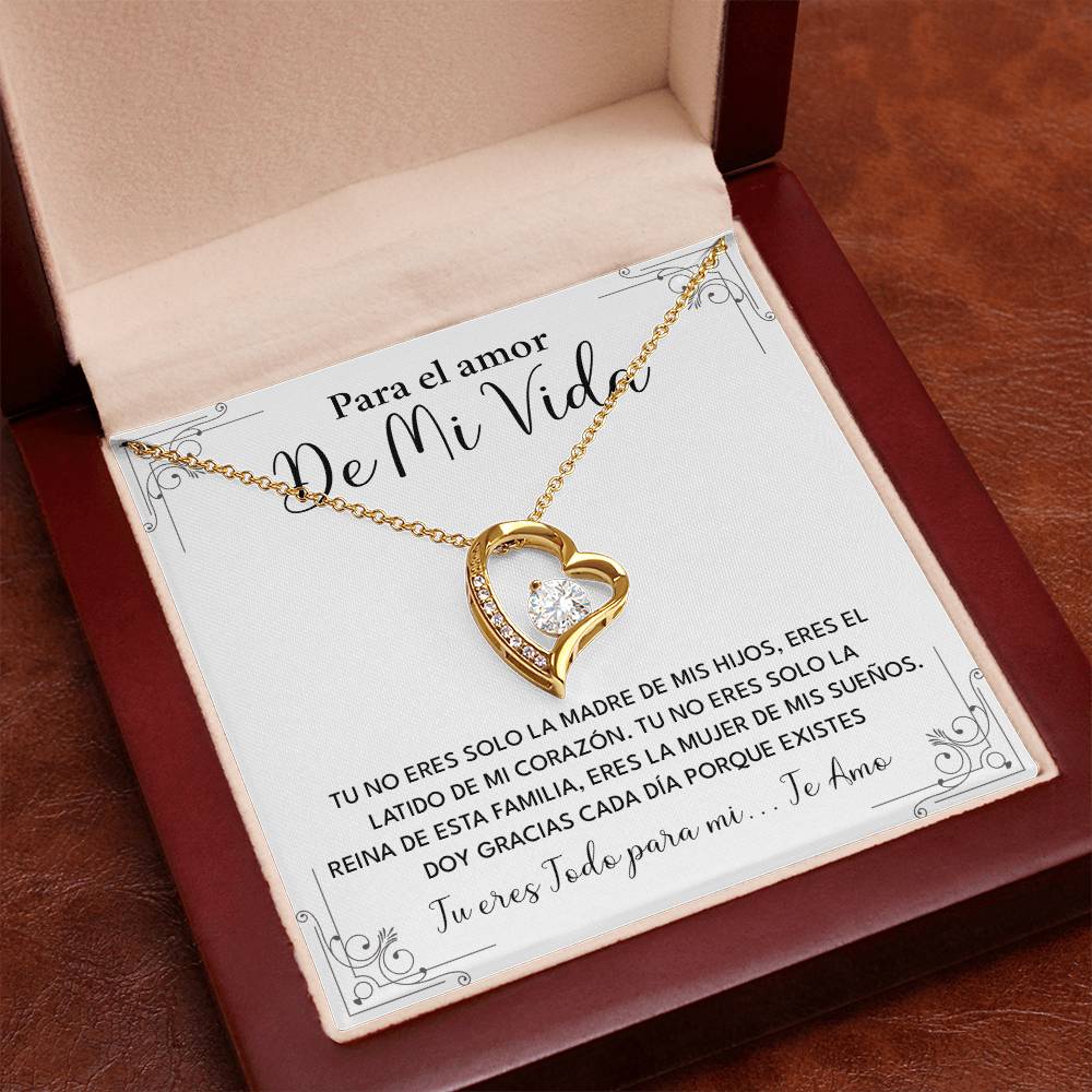 Collar Para El Amor De Mi Vida Madre De Mis Hijos Regalo Romántico Para Esposa Collar Con Frase De Amor Regalo Especial Para Mi Reina Joyería Romántica Para Esposa Regalo De Amor Infinito Regalo De Aniversario Para Mi Esposa Collar De Amor Para Mi Pareja