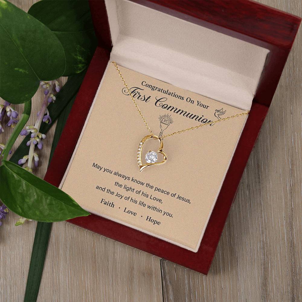 Congratulations On Your First Communion necklace for presence of Jesus thoughtful gift for first communion special occasion gift for first communion meaningful gift for first communion first communion necklace gift gift for first communion