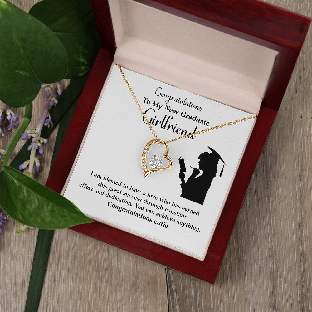 Congratulations To My New Graduate Girlfriend Necklace Necklace For Next Chapter Necklace For Girlfriend’s Potential Proud Partner Graduation Gift Sentimental Gift For New Graduate Gift For Girlfriend’s Graduation Graduate Girlfriend Necklace Gift