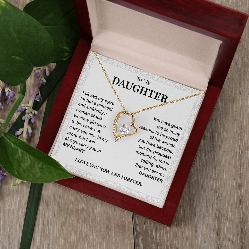 To my daughter i closed my eyes.