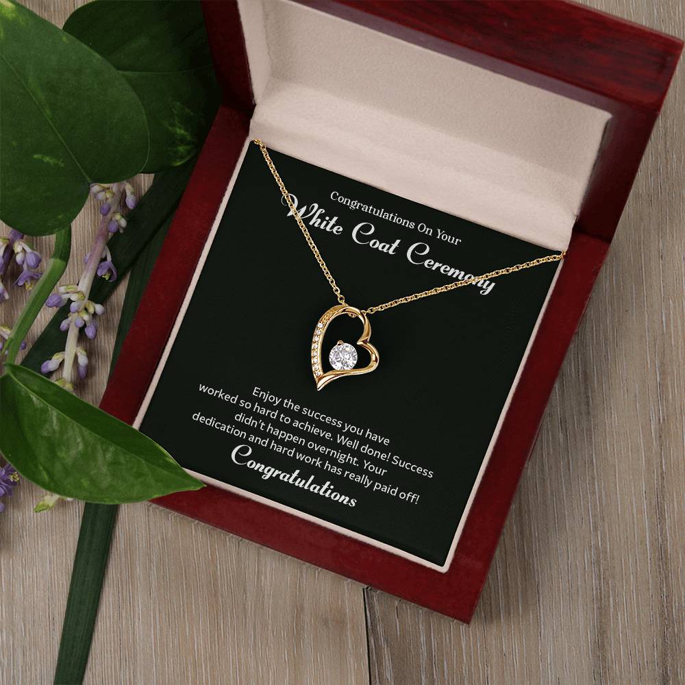 Congratulations On Your White Coat Ceremony Congratulations Necklace Inspirational Jewelry Gift Meaningful Gift For Graduates Proud Of Your Journey Necklace Celebrate Your Success Necklace Emotional Connection Necklace Jewelry For Inspiring Confidence