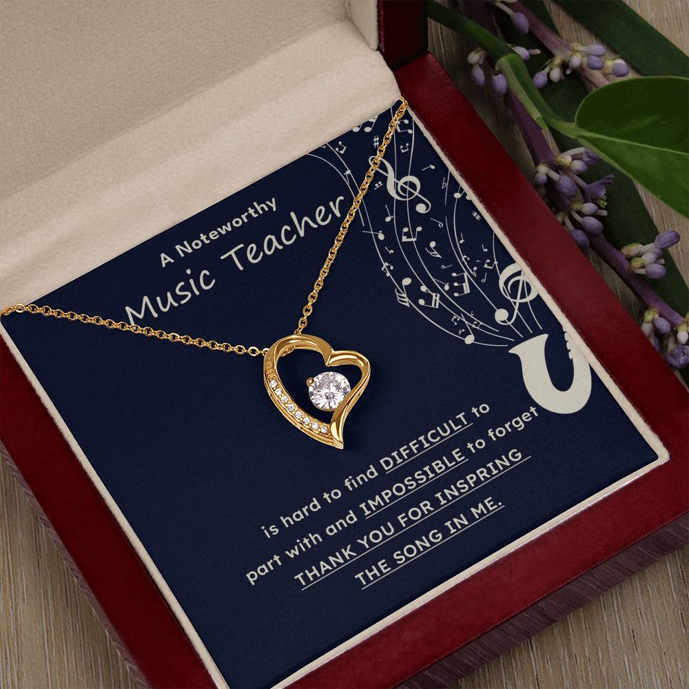 A Noteworthy Music Teacher Artistic Expression Jewelry Melodic Journey Necklace Passion For Music Necklace Soulful Artistry Jewelry Musical Journey Gift Creative Flow Necklace Inspiring Art Jewelry Imaginative Sound Jewelry Cultural Expression Necklace