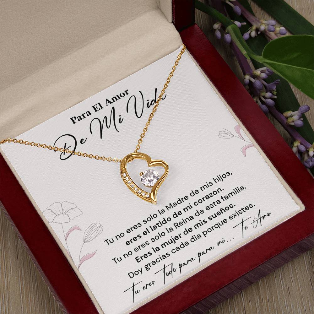 Collar Para El Amor De Mi Vida Regalo Romántico Para Esposa Latido De Mi Corazón Reina De La Familia Joyería Sentimental Para Esposa Collar Con Frase De Amor Regalo Romántico Para Mujer Especial Collar Con Mensaje De Amor Infinito