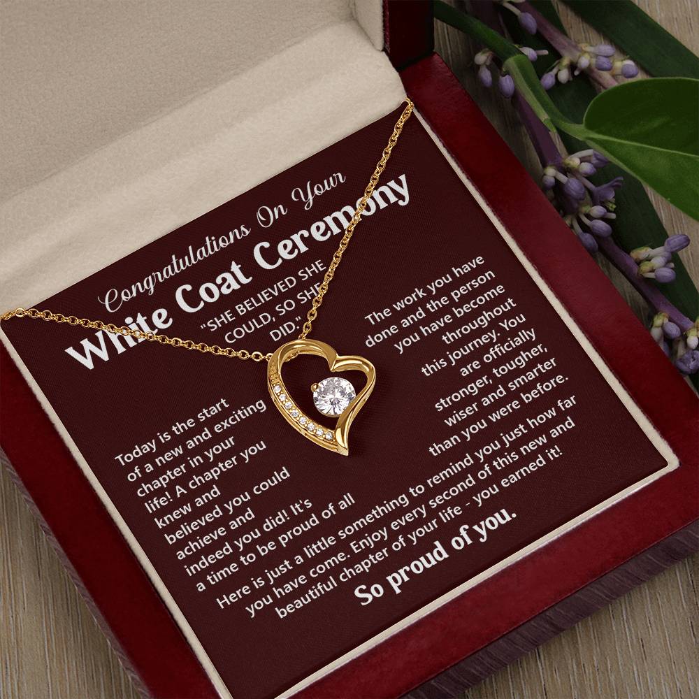 Congratulations On Your White Coat Ceremony You Can Conquer Necklace You Are Amazing Necklace Personal Development Jewelry Motivational Jewelry Gift From Dad Meaningful Gift For Graduates New Chapter Necklace Congratulations Necklace