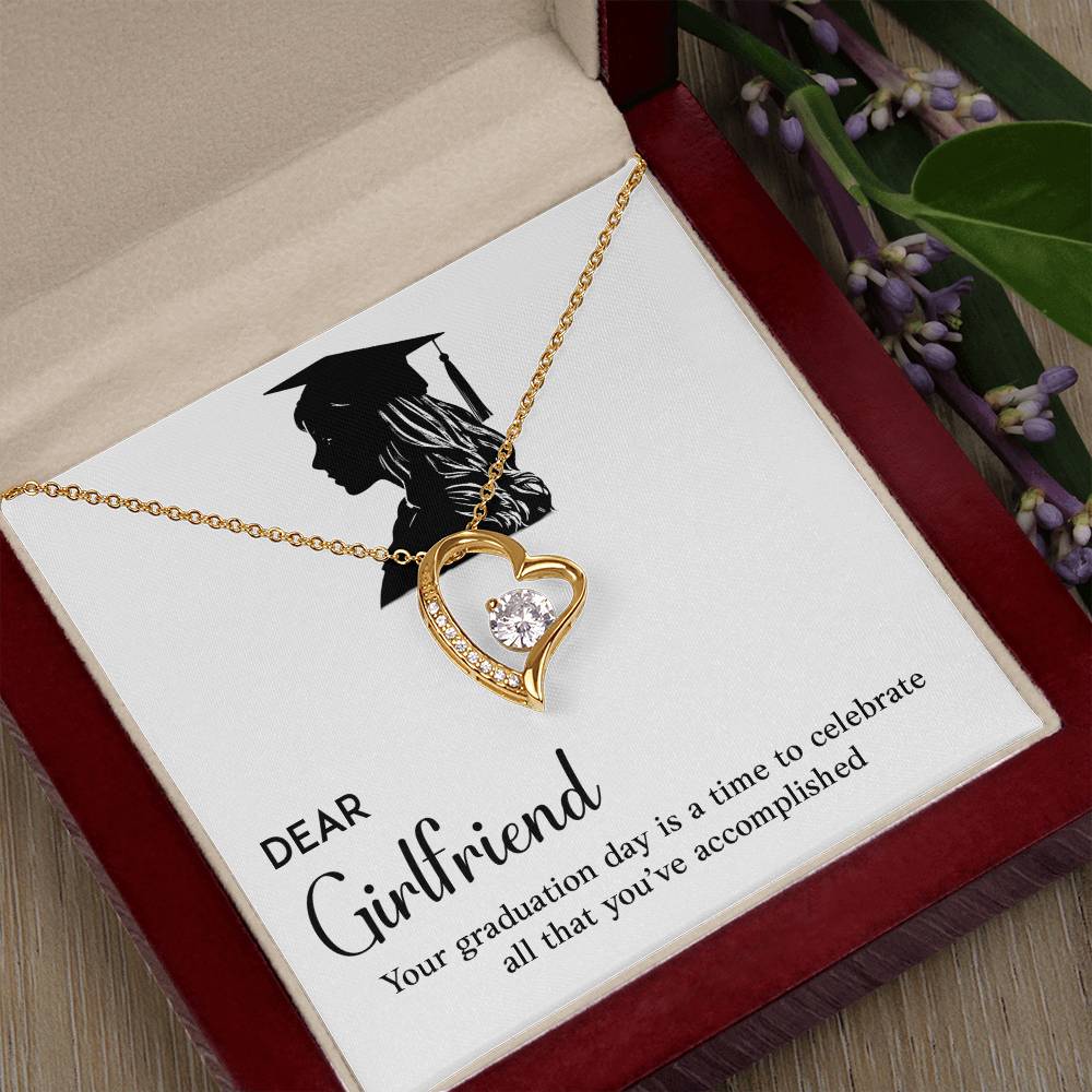 Dear Girlfriend Necklace Graduation Necklace Gift Necklace For Graduation Day Sentimental Graduation Gift Proud Partner Graduation Gift Necklace For New Beginnings Gift For Girlfriend’s Graduation Necklace For Future Success Gift For Girlfriend