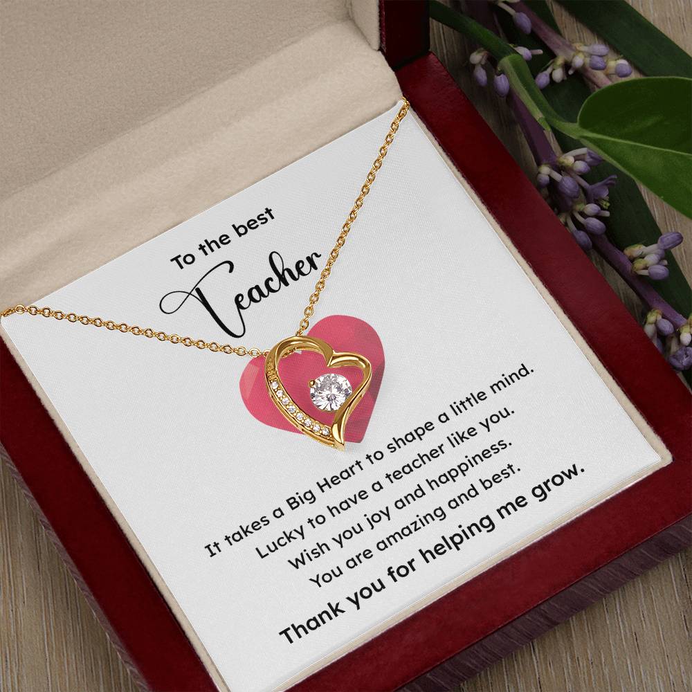 To The Best Teacher Best Teacher Gift Teacher Appreciation Necklace Lucky To Have You Necklace Unique Gift For A Great Teacher Emotional Connection Necklace Supportive Gift For Teachers You Are The Best Necklace