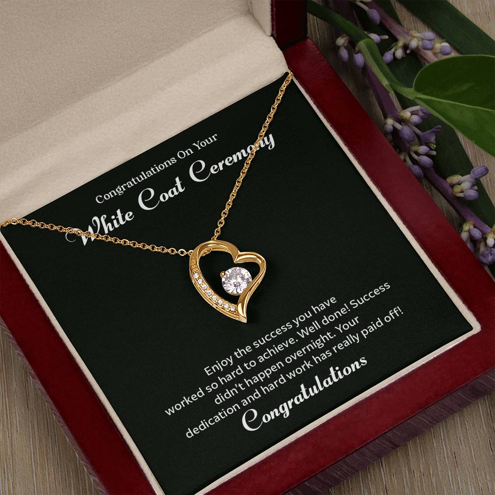 Congratulations On Your White Coat Ceremony Congratulations Necklace Inspirational Jewelry Gift Meaningful Gift For Graduates Proud Of Your Journey Necklace Celebrate Your Success Necklace Emotional Connection Necklace Jewelry For Inspiring Confidence