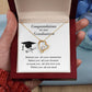 Graduation Necklace Gift for Her with Heart Pendant