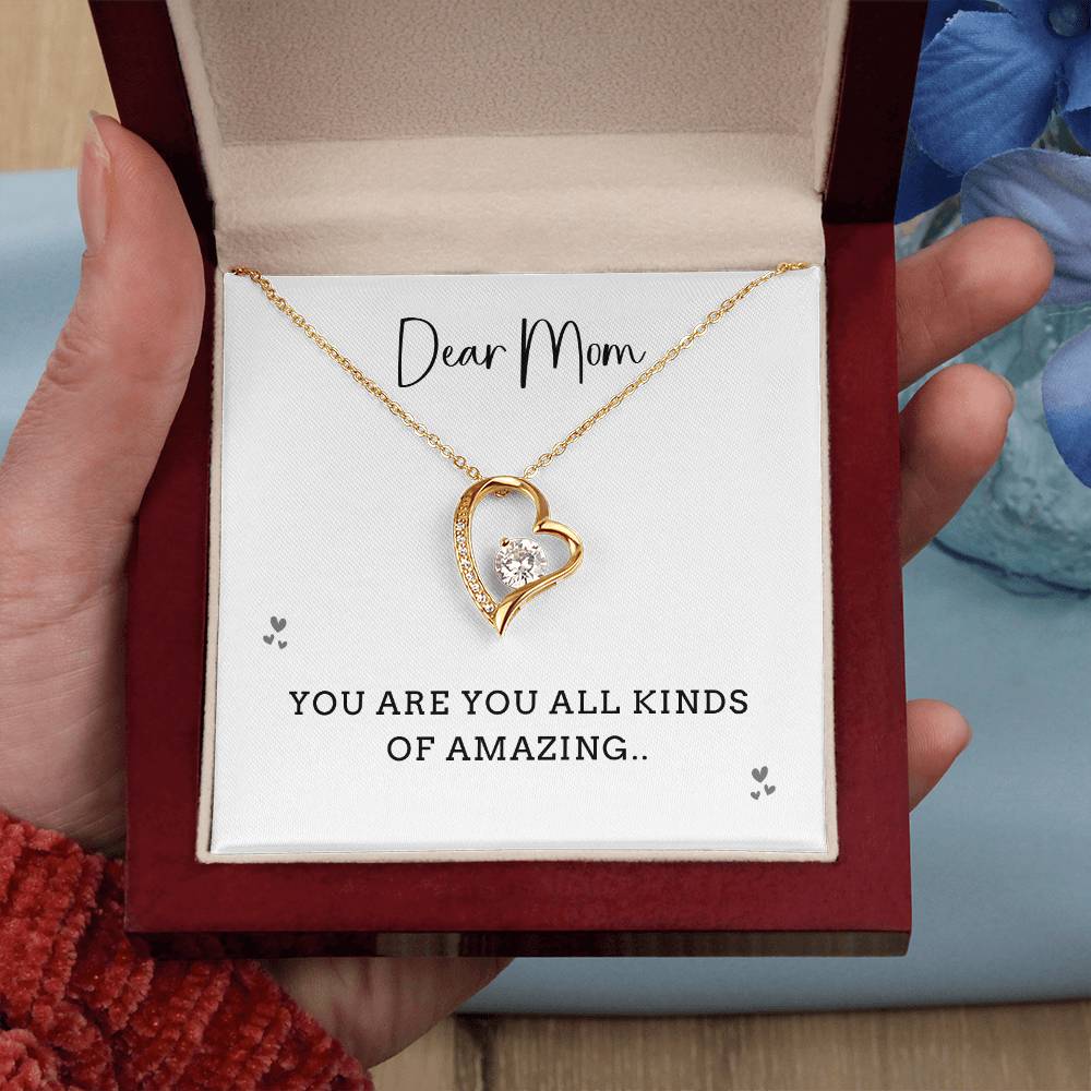 Dear Mom, Amazing Mom Necklace Gift Best Necklace Gift For Mom Inspirational Necklace Gift Thoughtful Necklace Gift Best Mother’s Day Necklace Gift Amazing Mom Celebration Necklace Gift Thoughtful Gift Necklace For Mothers