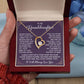 Granddaughter Necklace Gift With Inspiring Card