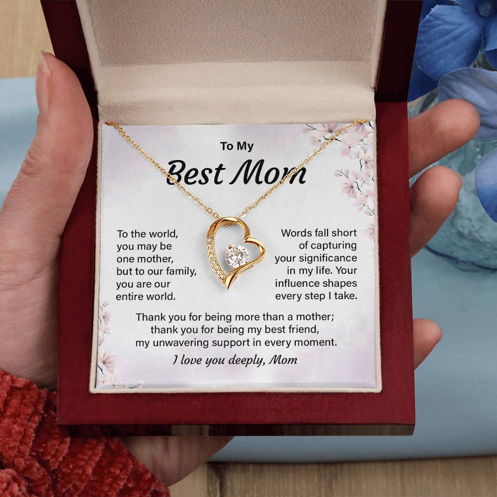 Best Mom Necklace Gift from Daughter or Son