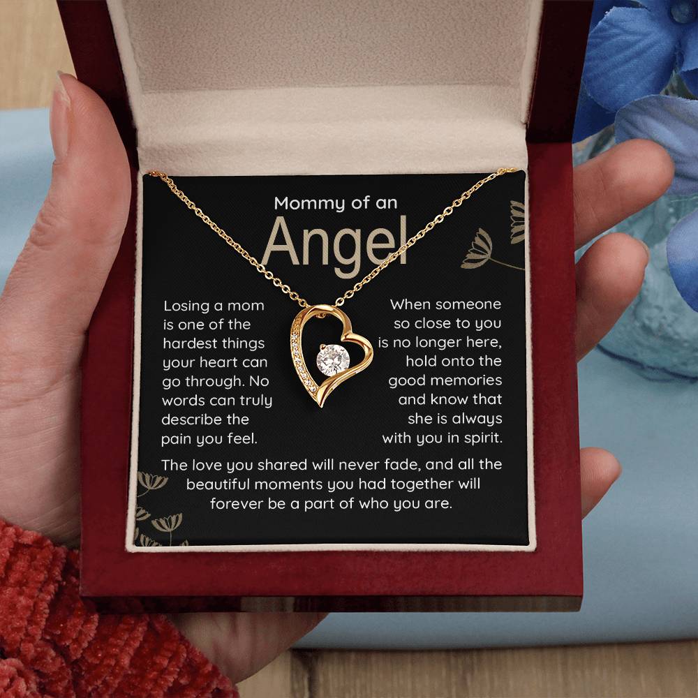 Mommy Of An Angel Necklace – Heartfelt Memorial Jewelry Gift, Always With You In Spirit, Sentimental Keepsake For Love And Treasured Memories