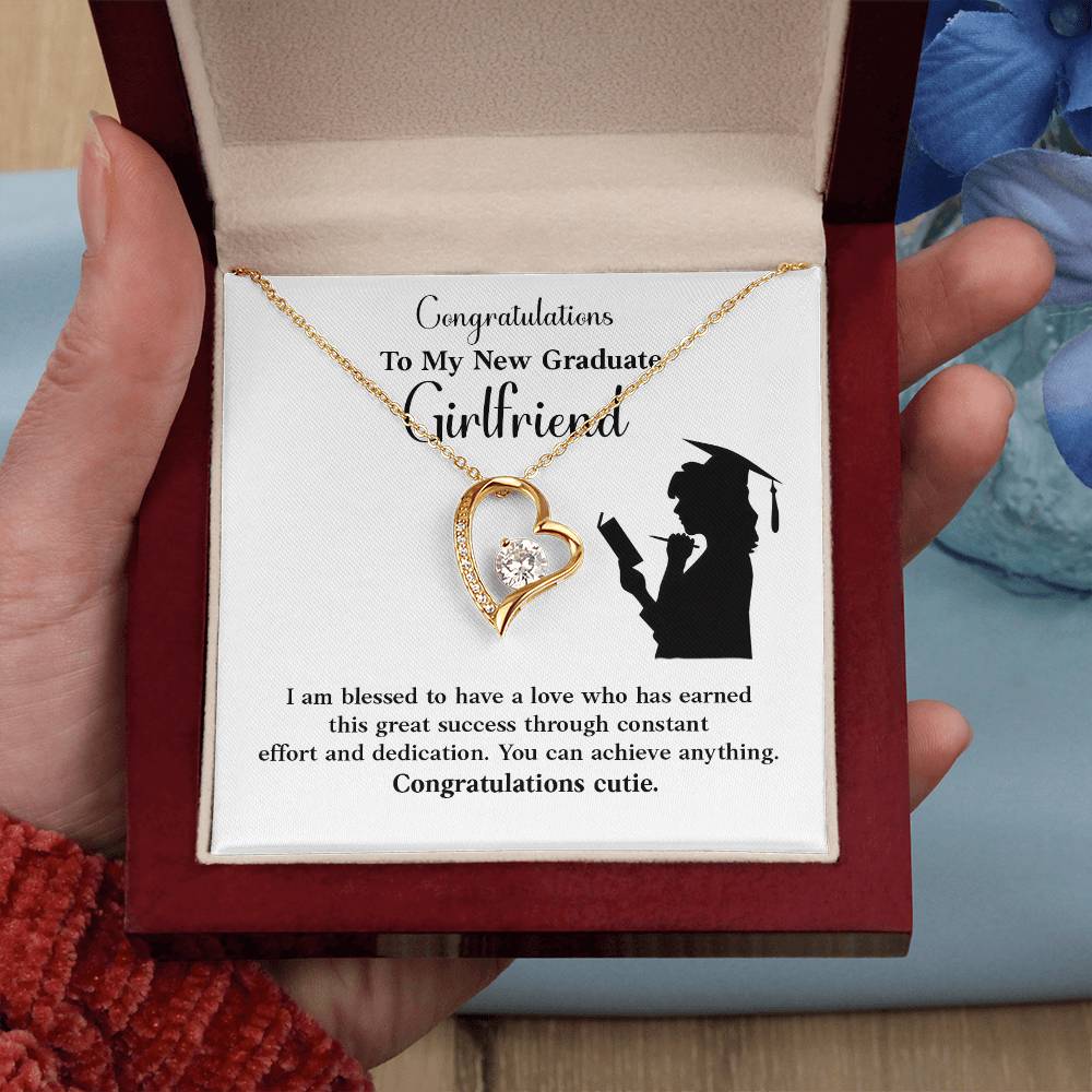 Congratulations To My New Graduate Girlfriend Necklace Necklace For Next Chapter Necklace For Girlfriend’s Potential Proud Partner Graduation Gift Sentimental Gift For New Graduate Gift For Girlfriend’s Graduation Graduate Girlfriend Necklace Gift