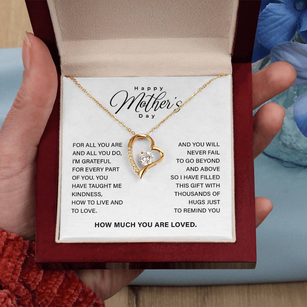 Mother’s Day Necklace Gift with Keepsake Message Card
