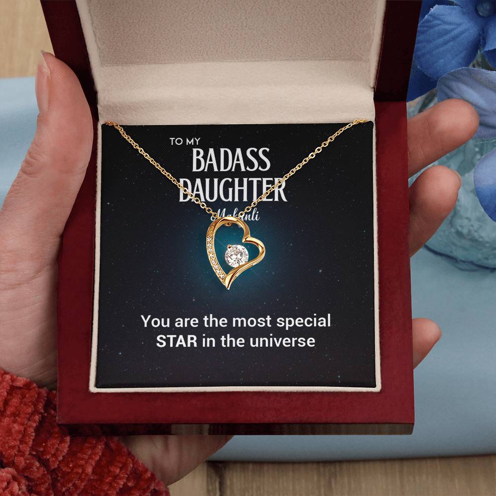 To My Badass Daughter Badass Daughter Necklace (Makynli)