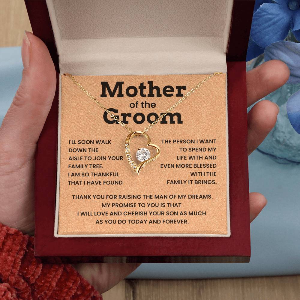 Bride to Groom’s Mom Wedding Gift Necklace