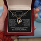 Daughter Necklace Gift with Heartfelt Bond Message