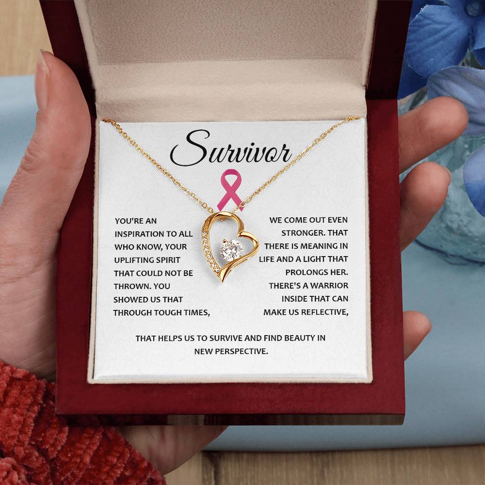 You're A Survivor Survivor Necklace Uplifting Spirit Necklace Meaningful Gift Supportive Gift For Fighters Motivational Jewelry Never Give Up Necklace Cancer Survivor Jewelry Breast Cancer Necklace For Soulmate Stronger Necklace