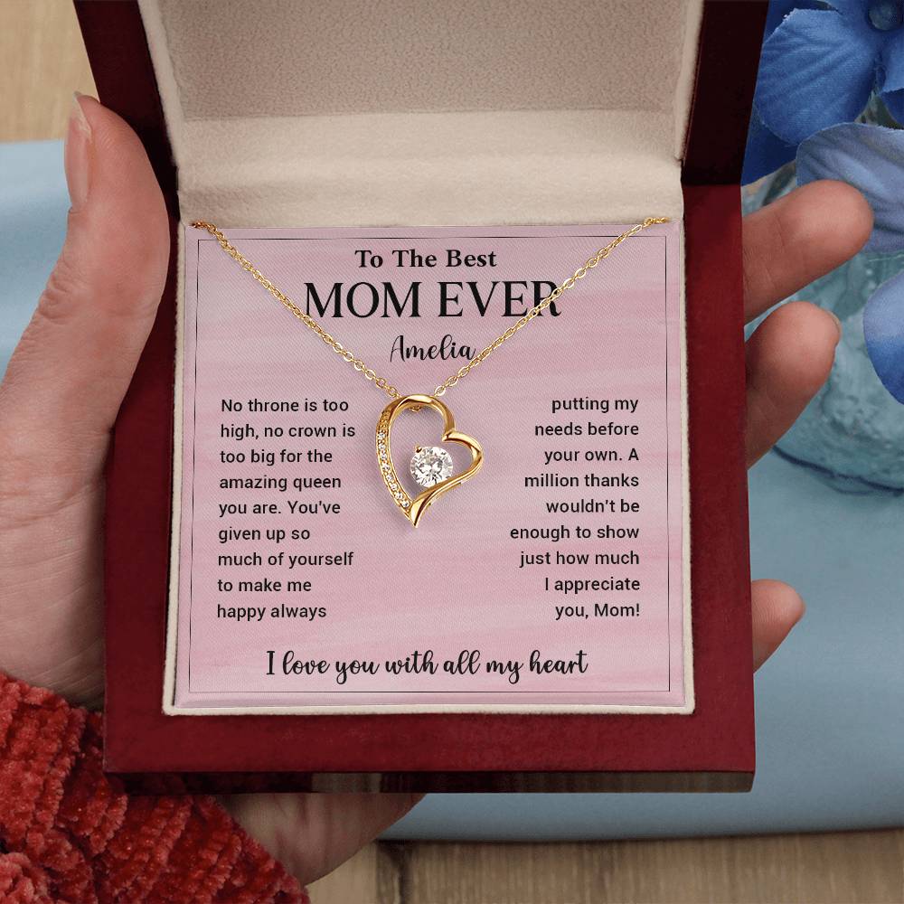 To The Best Mom Ever Amelia Necklace
