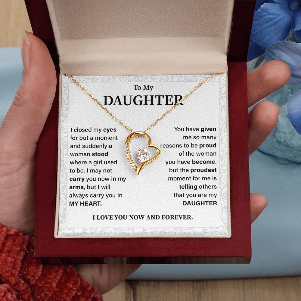 To my daughter i closed my eyes.