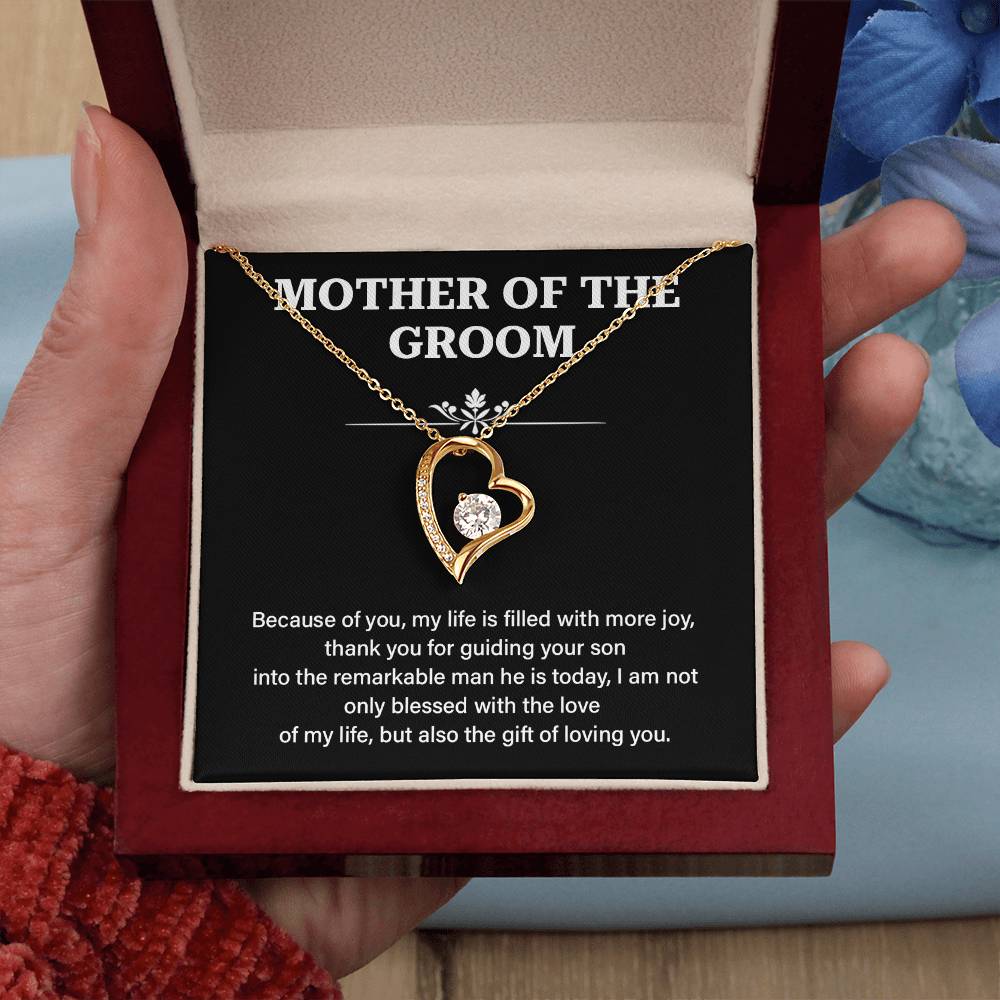 To The Mother Of The Groom Mother Of The Groom Necklace Gift Sentimental Jewelry For Mother Of The Groom Jewelry Gift For Groom's Mom Special Gift For Groom's Mom Meaningful Gift For Groom's Mother Supportive Gift For Mother Unique Gift For Mother