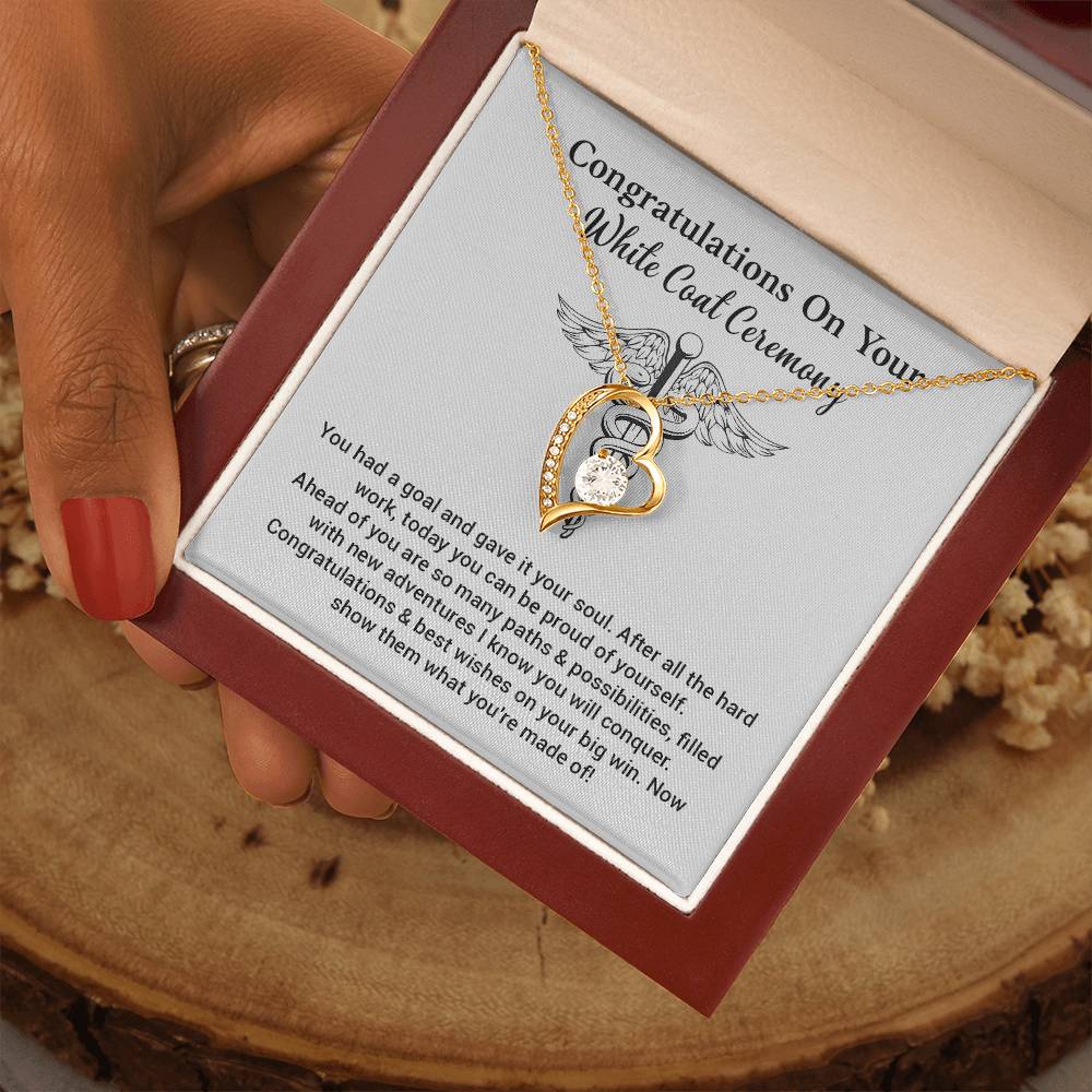 Congratulations On Your White Coat Ceremony Congratulations Necklace Inspirational Jewelry Gift Meaningful Gift For Graduates New Adventures Necklace Motivational Jewelry Personal Growth Jewelry Best Wishes Necklace