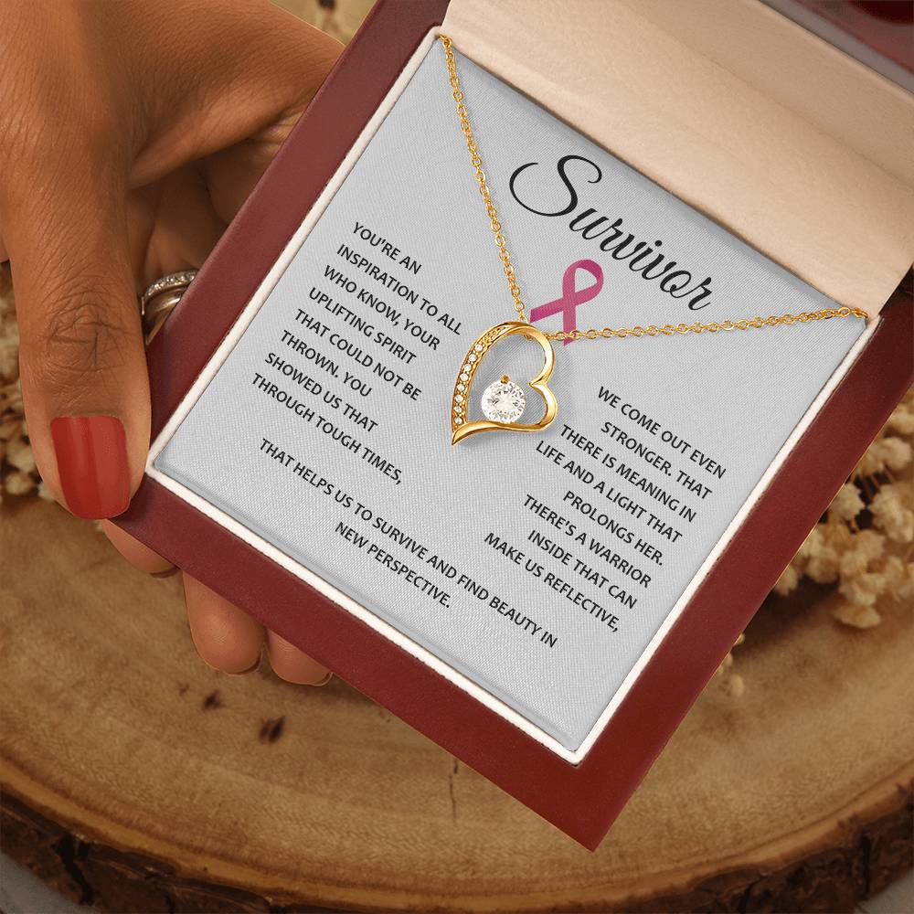 You're A Survivor Survivor Necklace Uplifting Spirit Necklace Meaningful Gift Supportive Gift For Fighters Motivational Jewelry Never Give Up Necklace Cancer Survivor Jewelry Breast Cancer Necklace For Soulmate Stronger Necklace