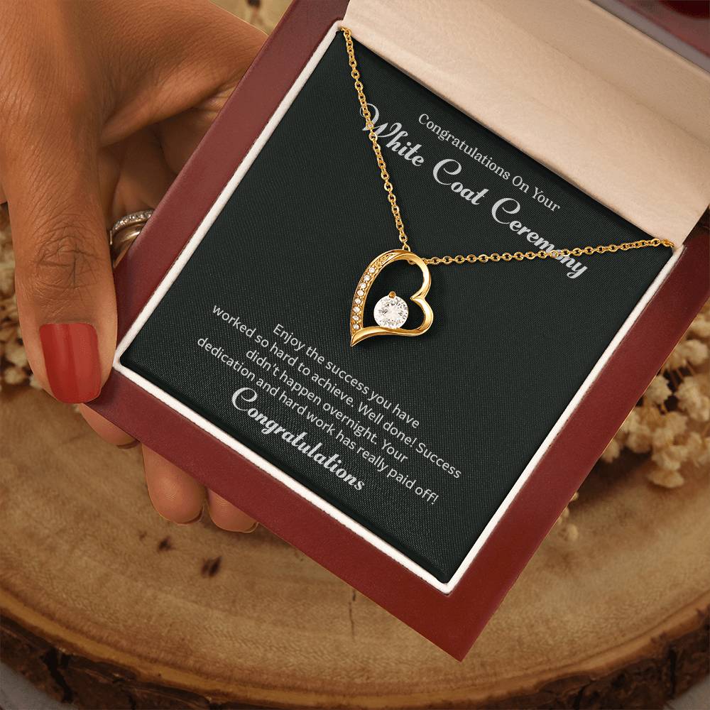 Congratulations On Your White Coat Ceremony Congratulations Necklace Inspirational Jewelry Gift Meaningful Gift For Graduates Proud Of Your Journey Necklace Celebrate Your Success Necklace Emotional Connection Necklace Jewelry For Inspiring Confidence