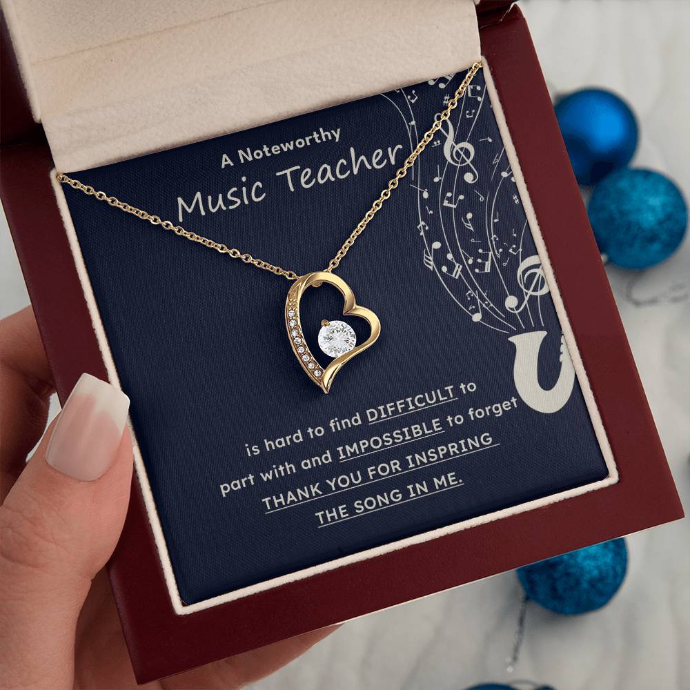 A Noteworthy Music Teacher Artistic Expression Jewelry Melodic Journey Necklace Passion For Music Necklace Soulful Artistry Jewelry Musical Journey Gift Creative Flow Necklace Inspiring Art Jewelry Imaginative Sound Jewelry Cultural Expression Necklace