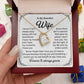 Husband to Wife Necklace Gift with Message Card