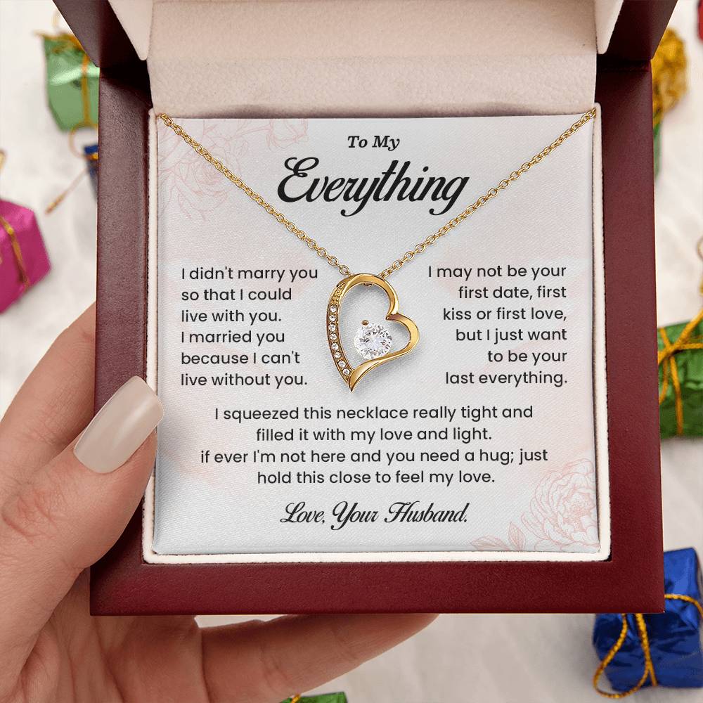 Wife Necklace Gift from Husband – To My Everything