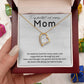 Mom Necklace Gift from Daughter – Heartfelt Message Card Jewelry