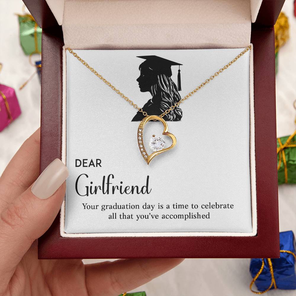 Dear Girlfriend Necklace Graduation Necklace Gift Necklace For Graduation Day Sentimental Graduation Gift Proud Partner Graduation Gift Necklace For New Beginnings Gift For Girlfriend’s Graduation Necklace For Future Success Gift For Girlfriend