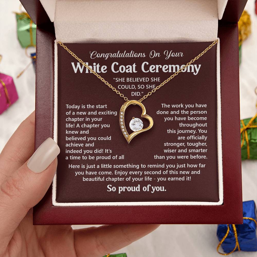 White Coat Ceremony Necklace – Empowering Gift for Future Nurse