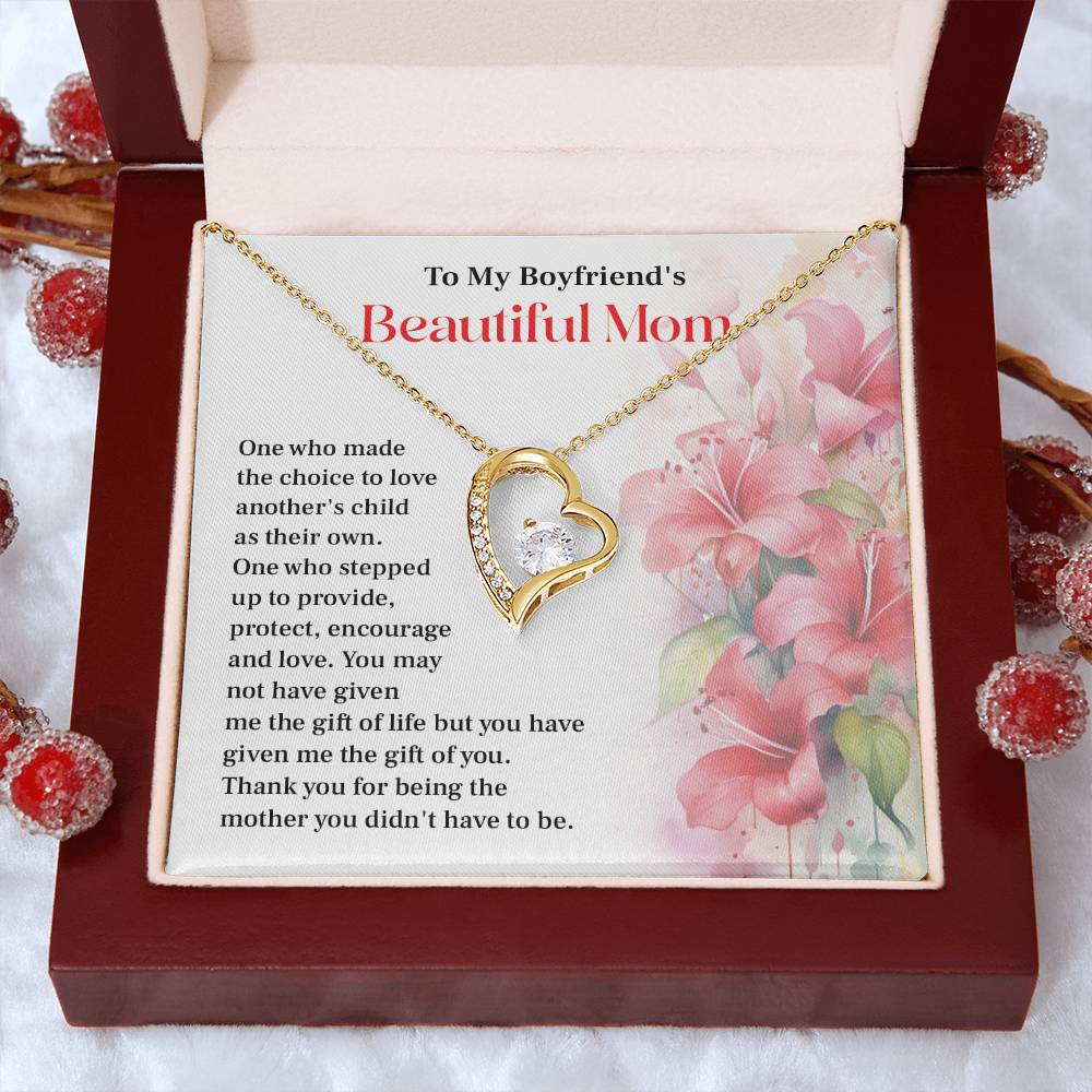 Beautiful Mom Necklace Gift from Boyfriend’s Partner